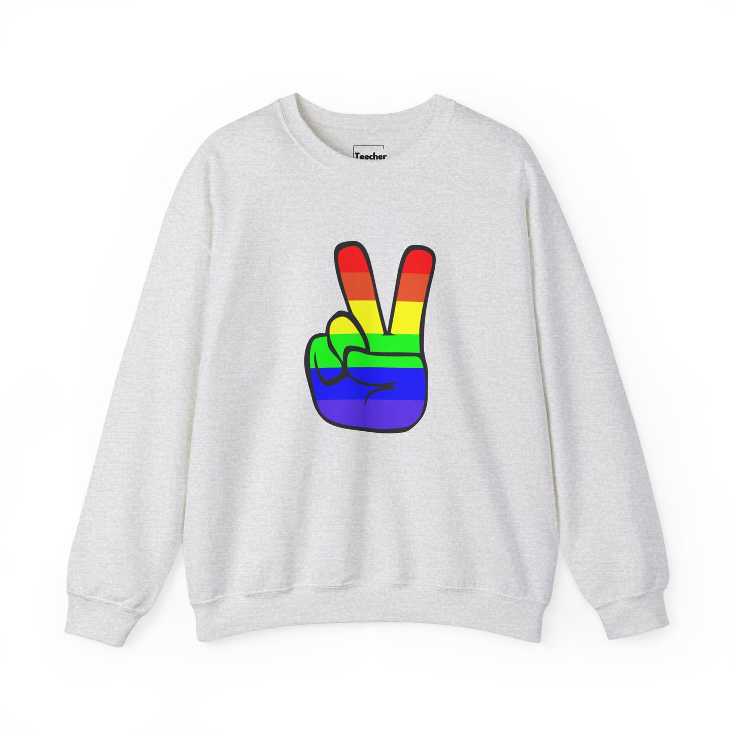 Rainbow Peace Sign Sweatshirt