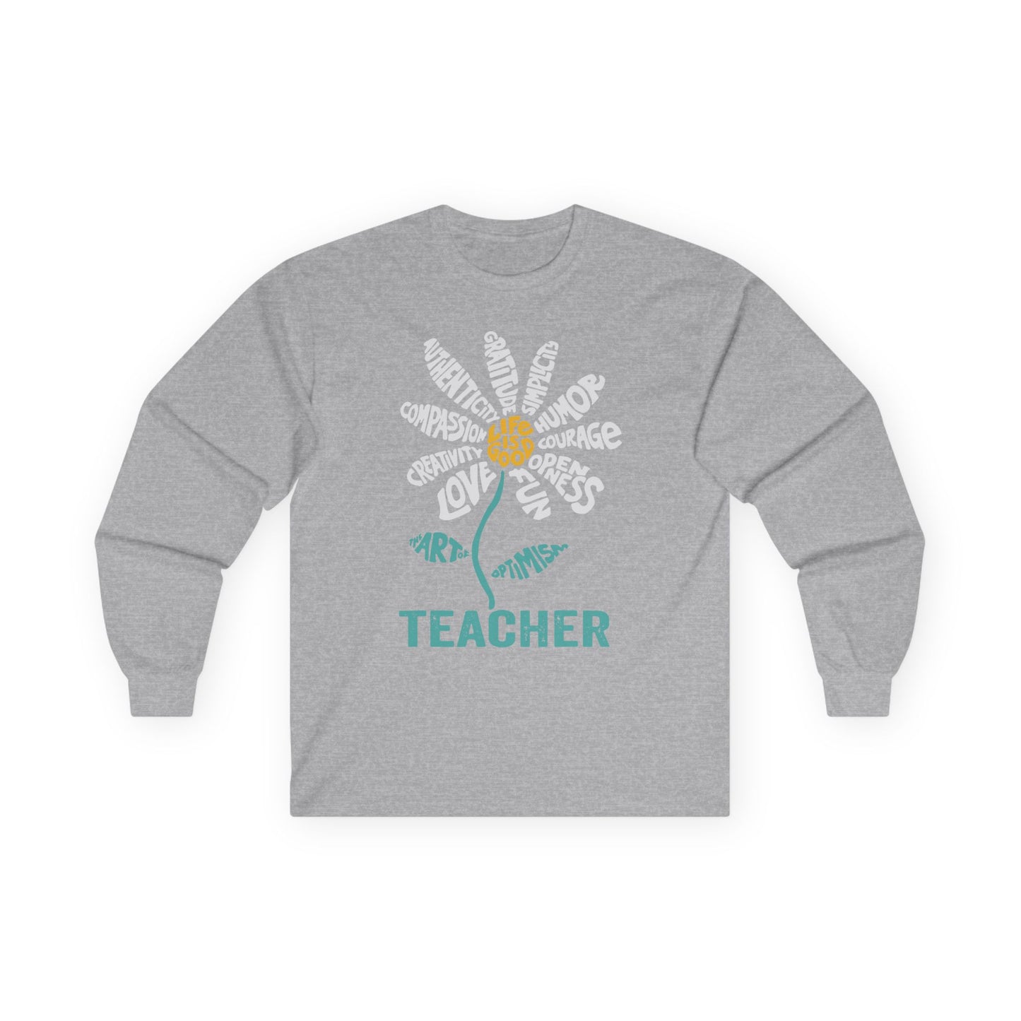 Teacher Flower Long Sleeve Shirt