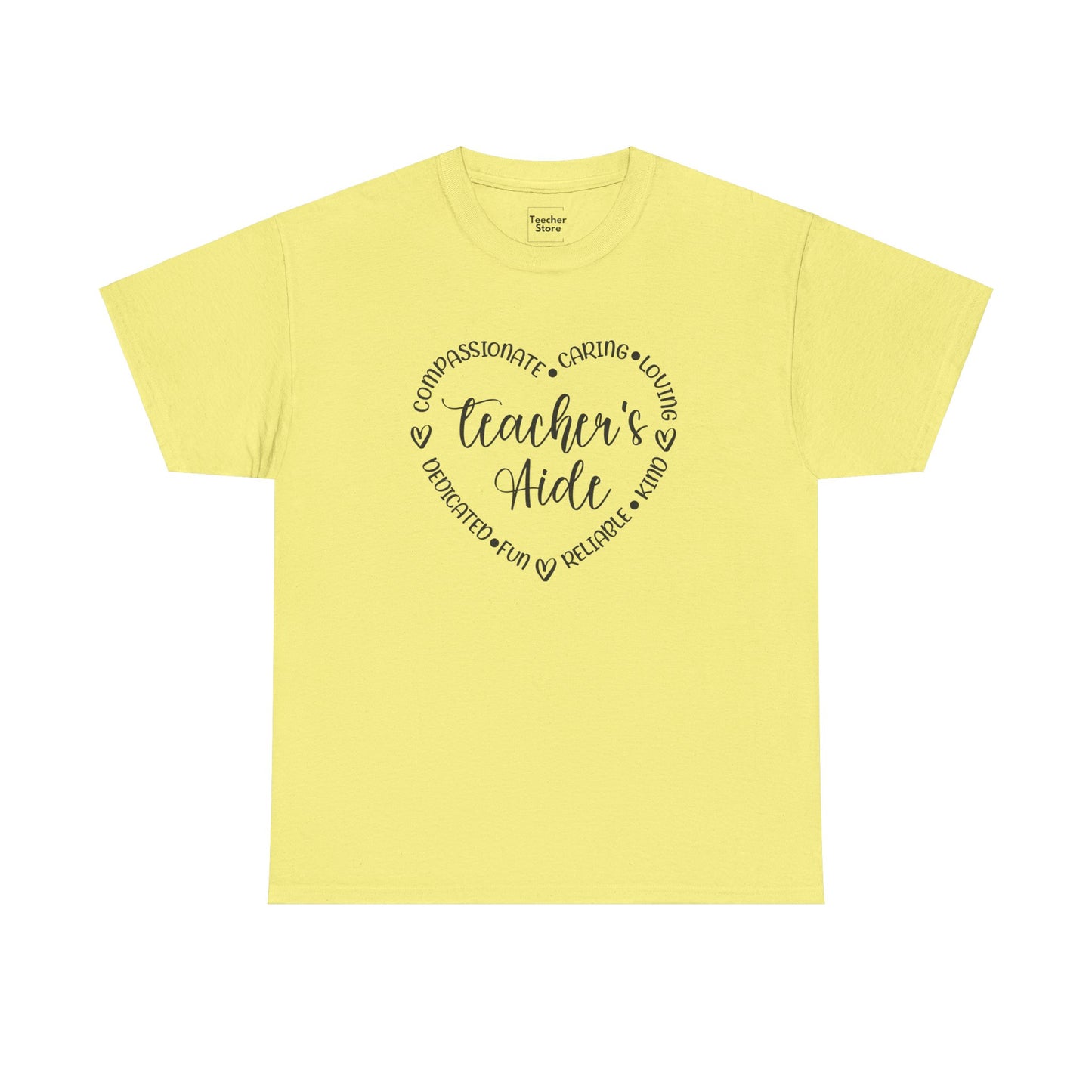 Word Heart Teacher Aide Tee-Shirt