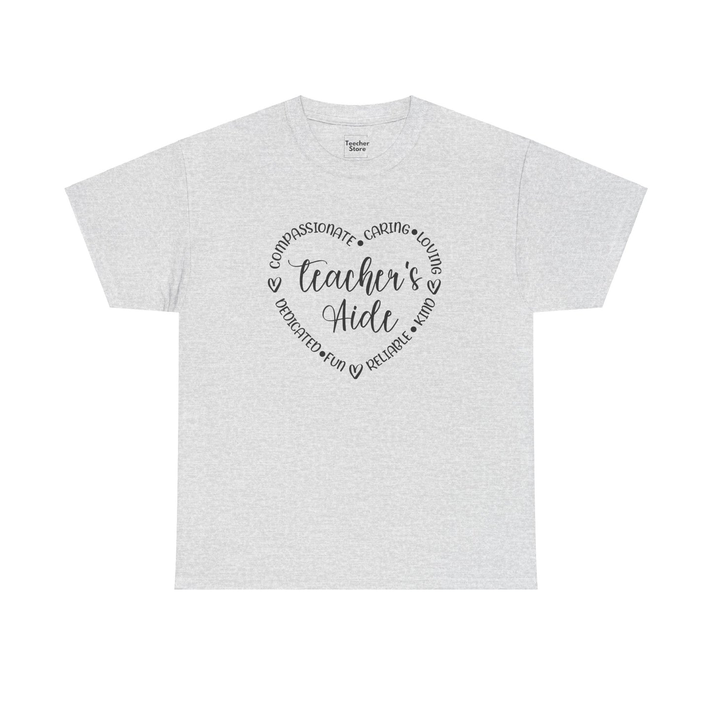 Word Heart Teacher Aide Tee-Shirt