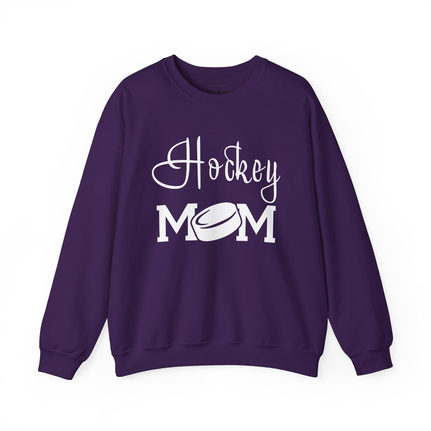 Hockey Mom Puck Crewneck Sweatshirt