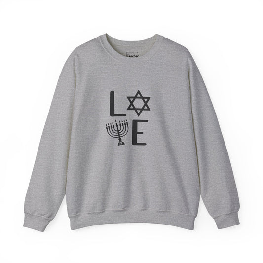 Love Hanukkah Crewneck Sweatshirt