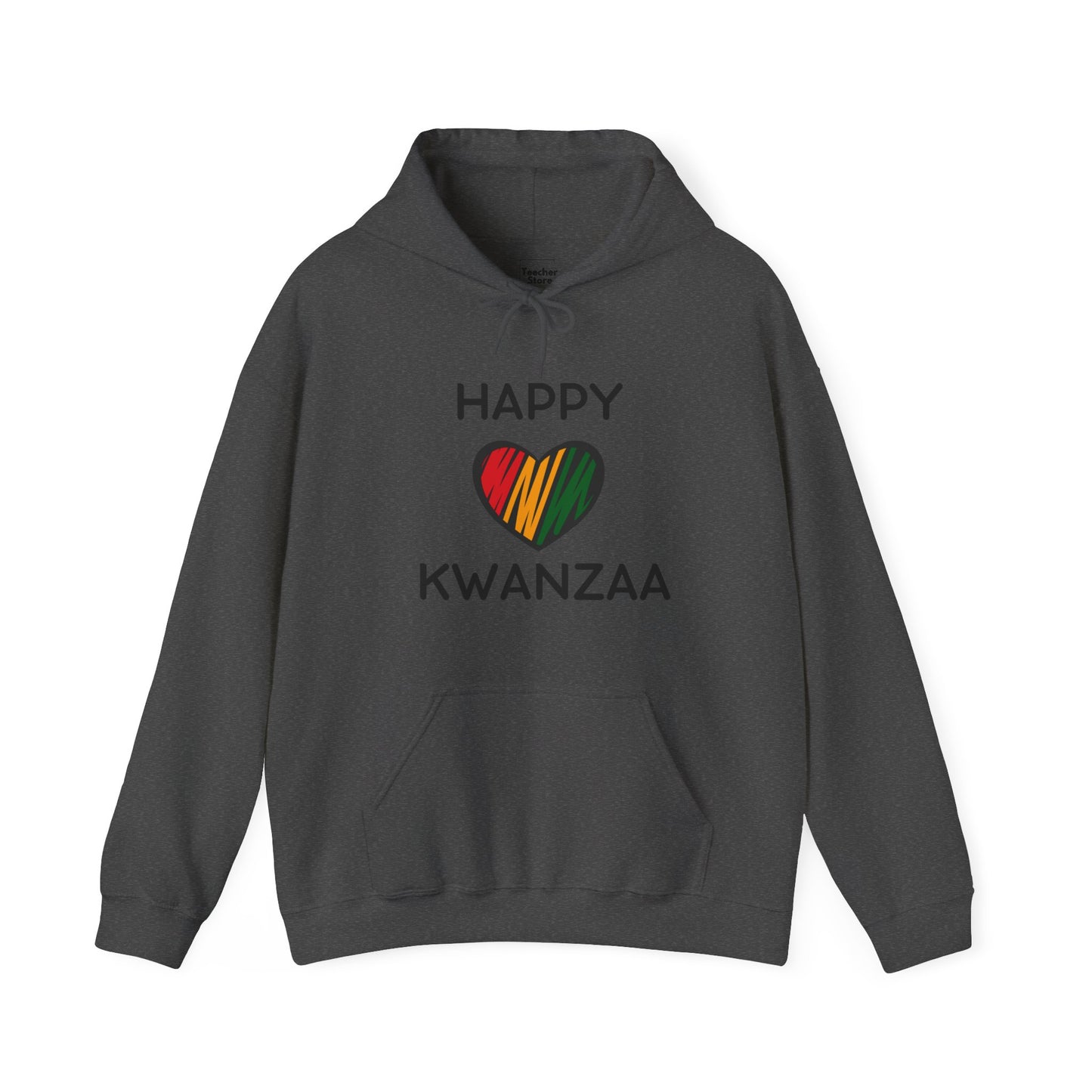 Happy Kwanzaa Heart Hooded Sweatshirt