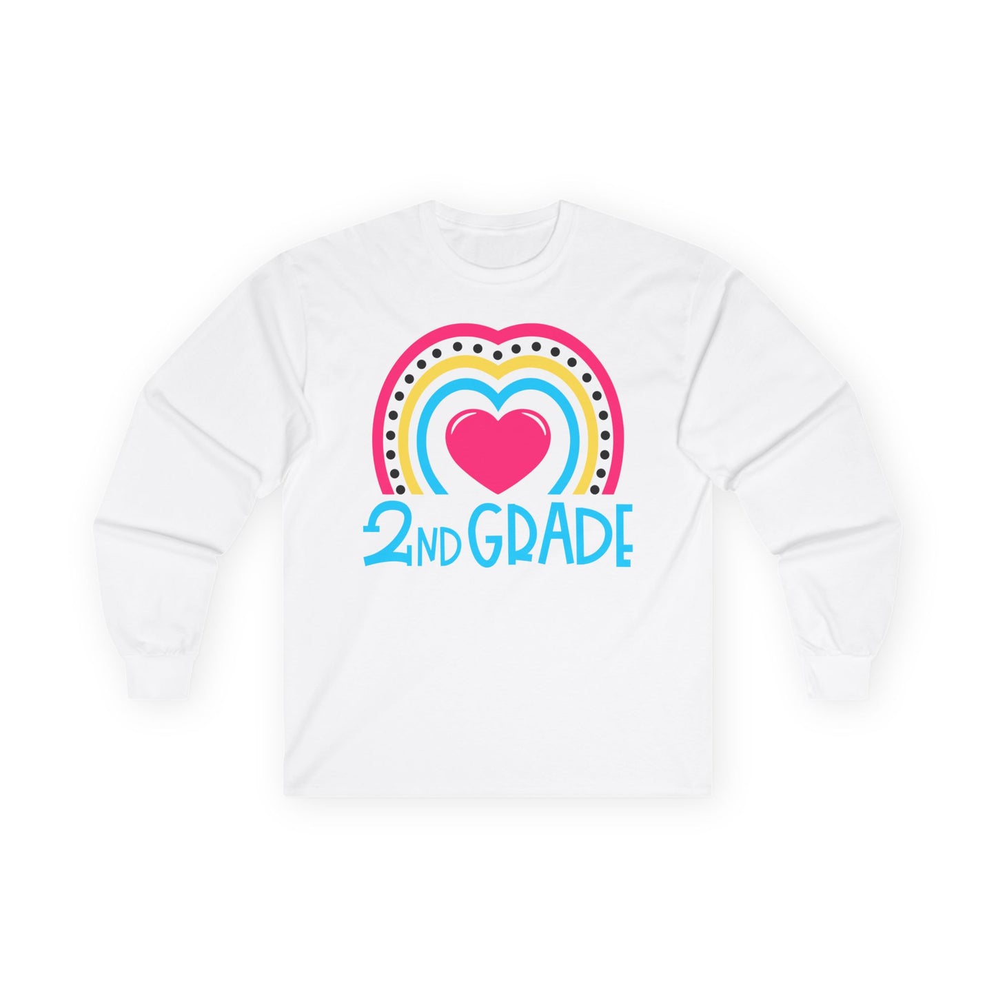 Heart 2nd Grade Teacher Long Sleeve Shirt