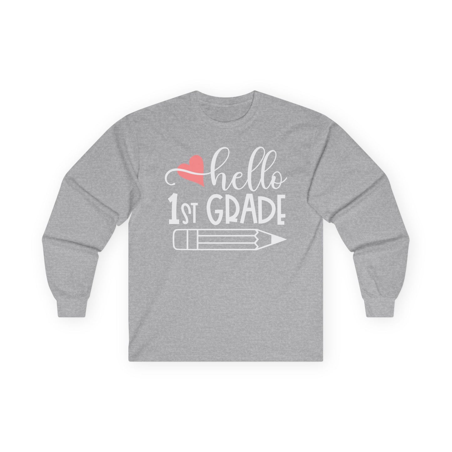 Hello 1st Grade Long Sleeve Shirt