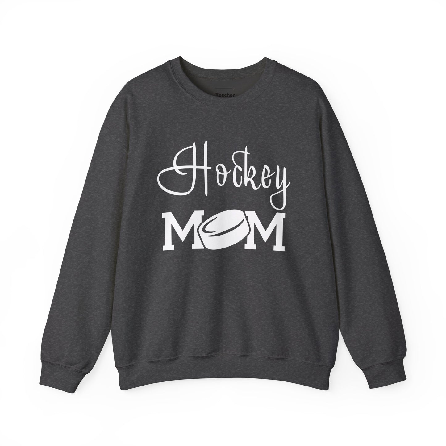 Hockey Mom Puck Crewneck Sweatshirt