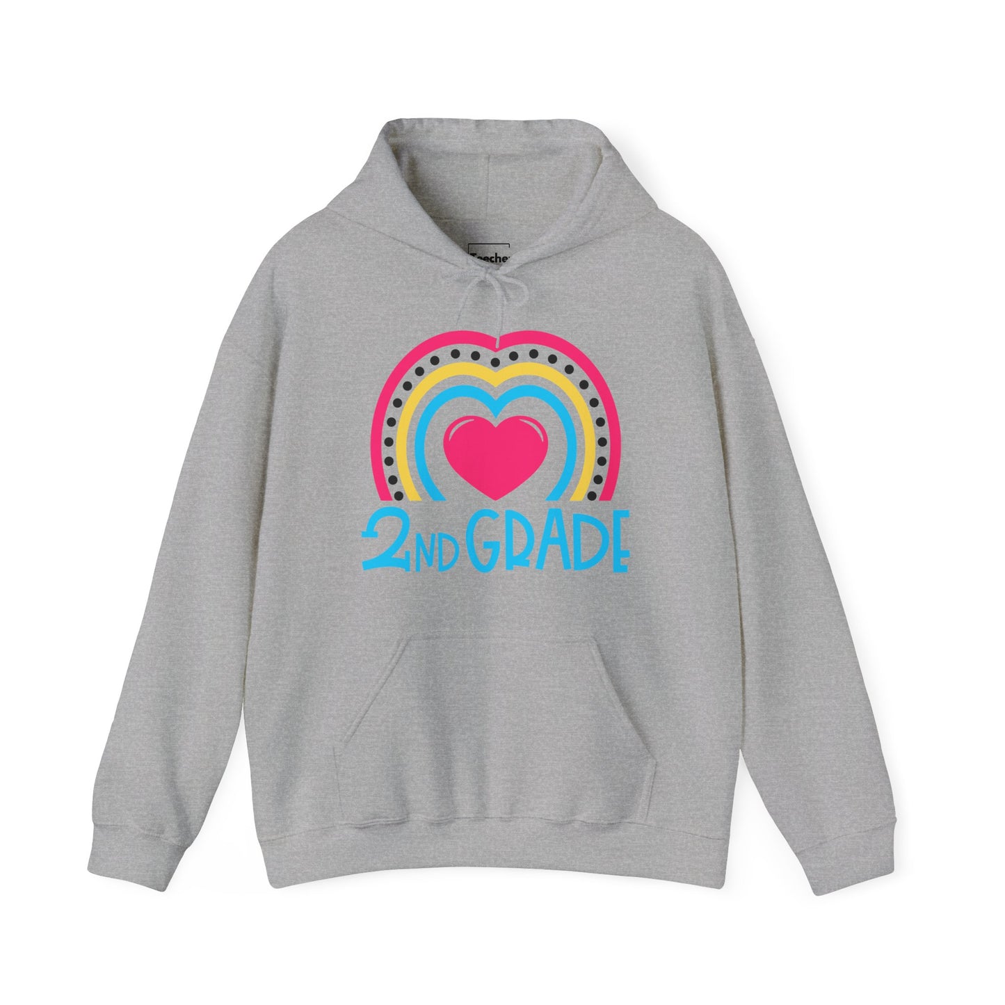 Heart 2nd Grade Hooded Sweatshirt