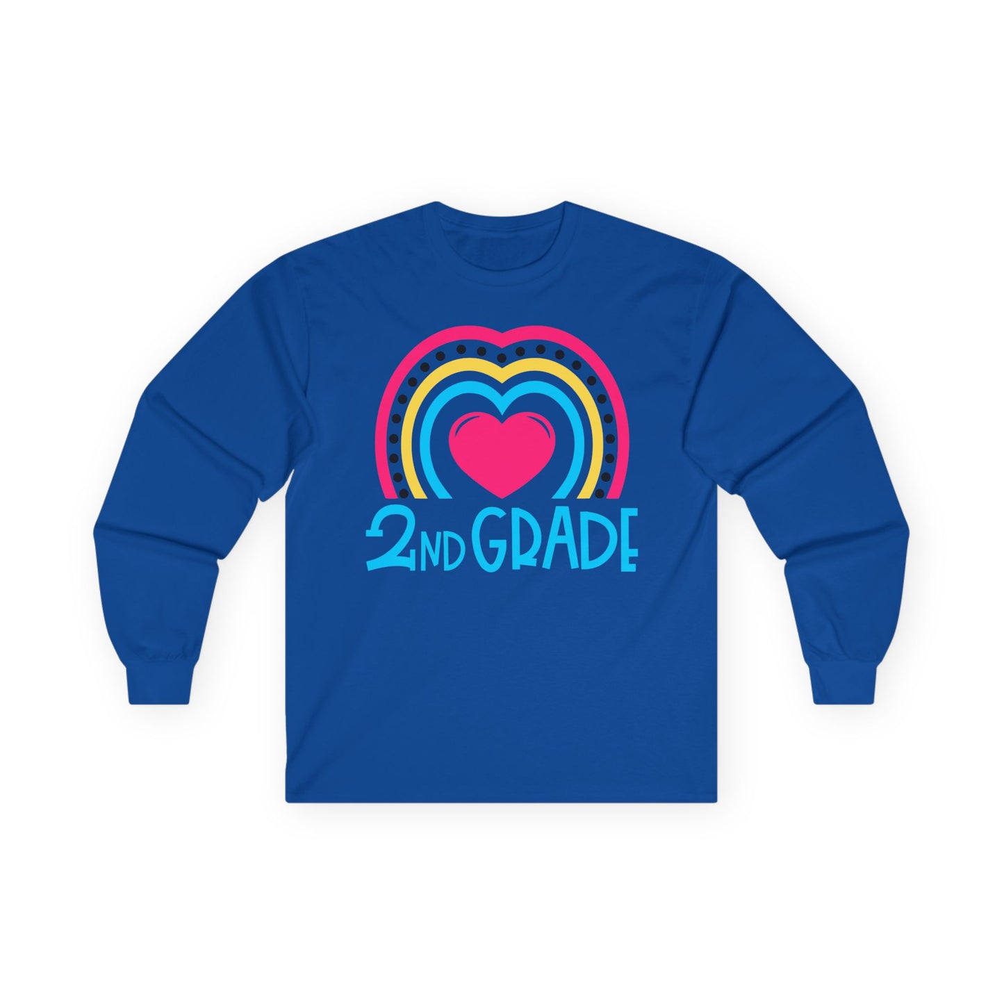 Heart 2nd Grade Teacher Long Sleeve Shirt