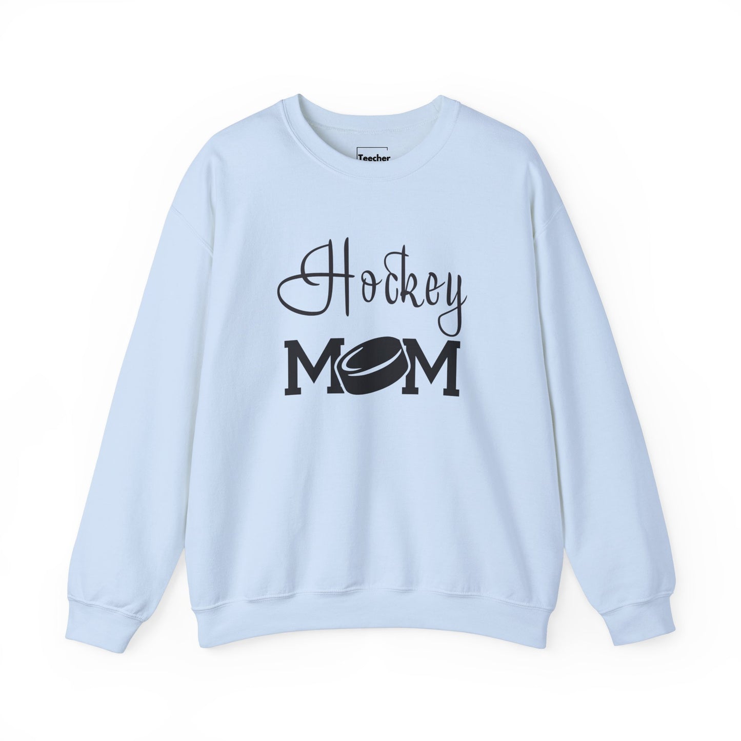 Hockey Mom Puck Crewneck Sweatshirt