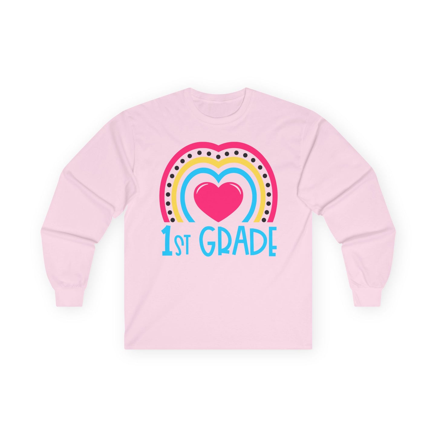 Heart 1st Grade Long Sleeve Shirt