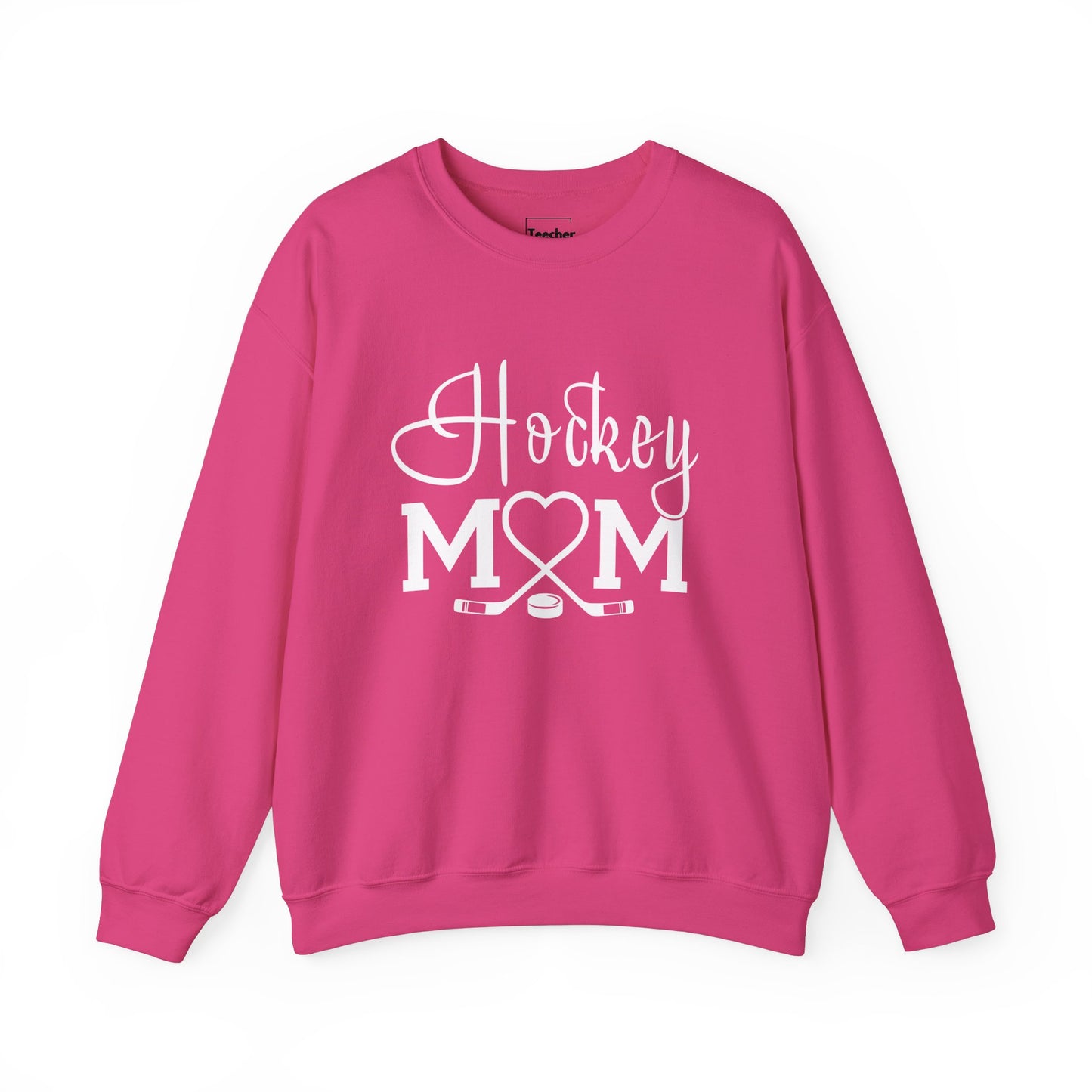 Heart Hockey Mom Crewneck Sweatshirt