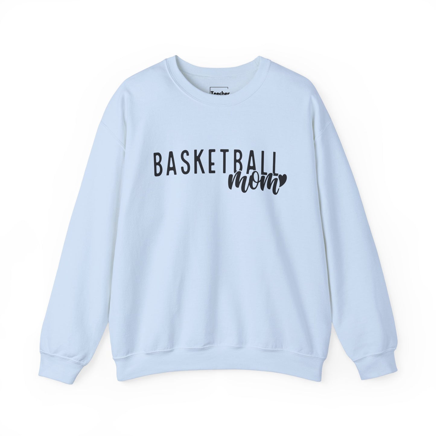 Basketball Mom Heart Crewneck Sweatshirt