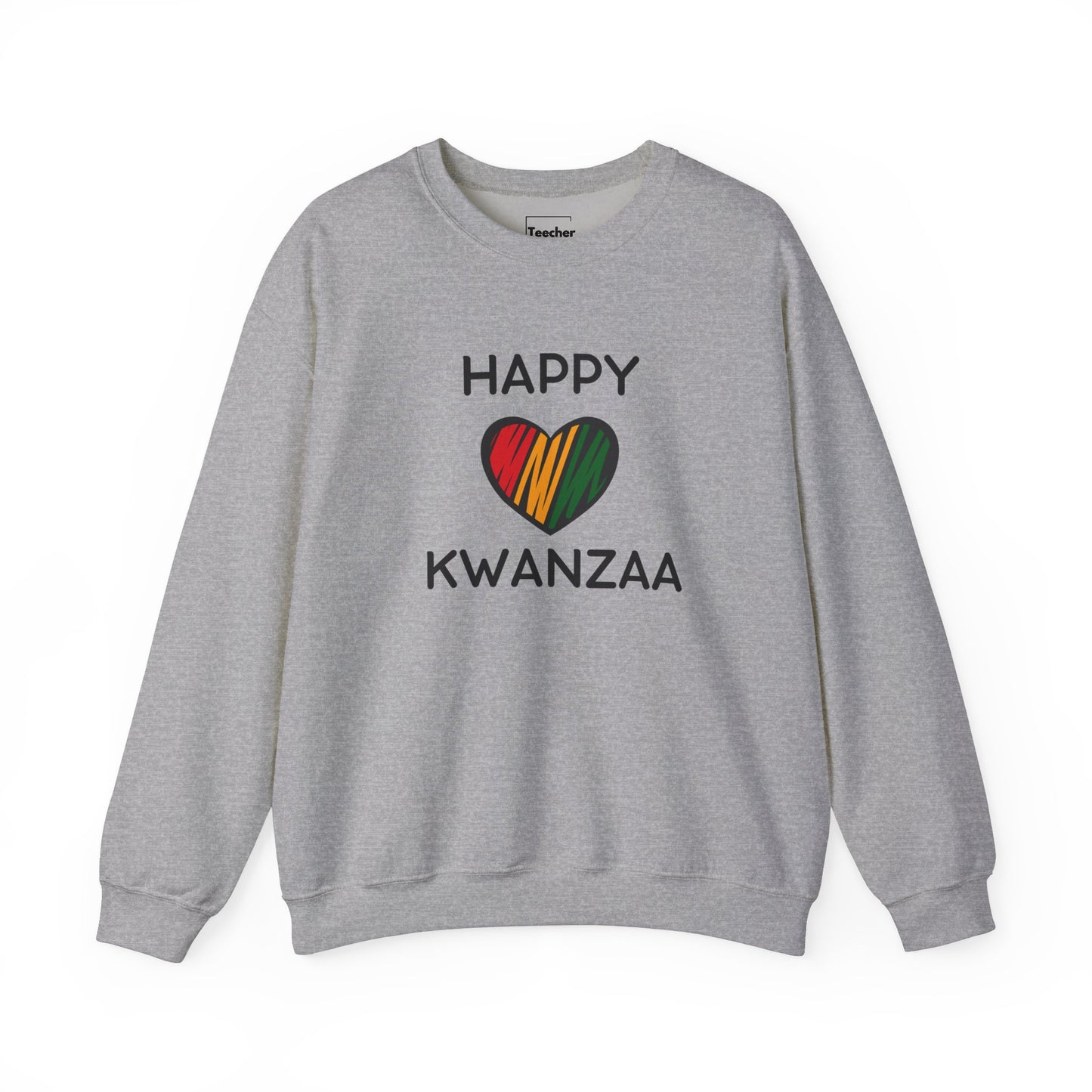 Happy Kwanzaa Heart Crewneck Sweatshirt