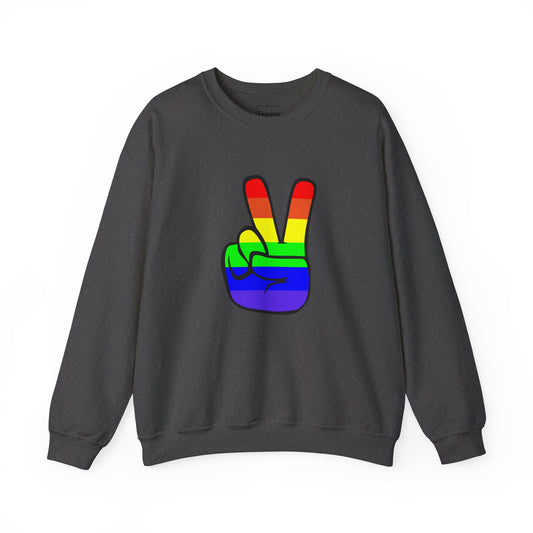 Rainbow Peace Sign Sweatshirt