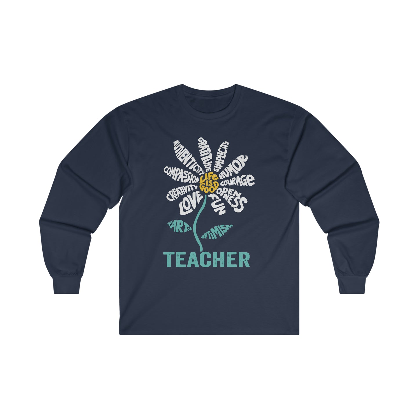 Teacher Flower Long Sleeve Shirt