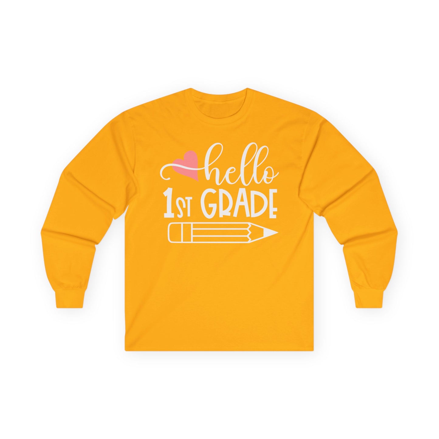 Hello 1st Grade Long Sleeve Shirt