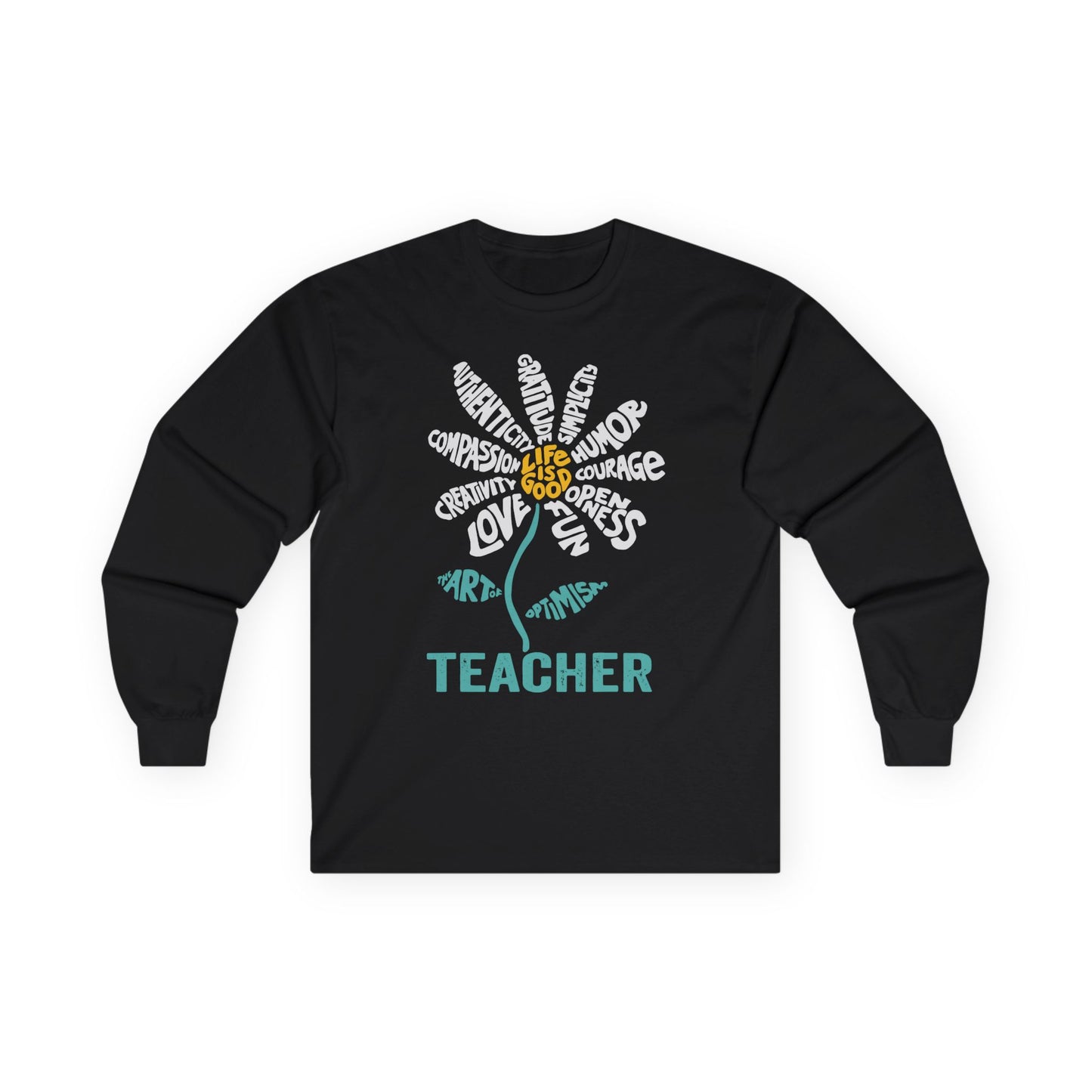 Teacher Flower Long Sleeve Shirt