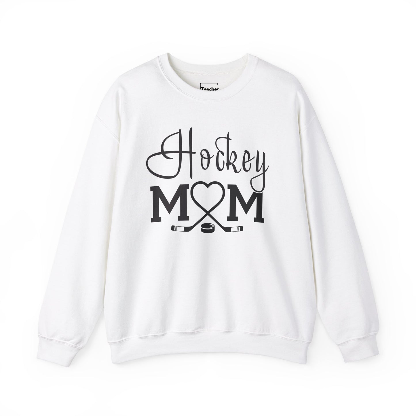 Heart Hockey Mom Crewneck Sweatshirt