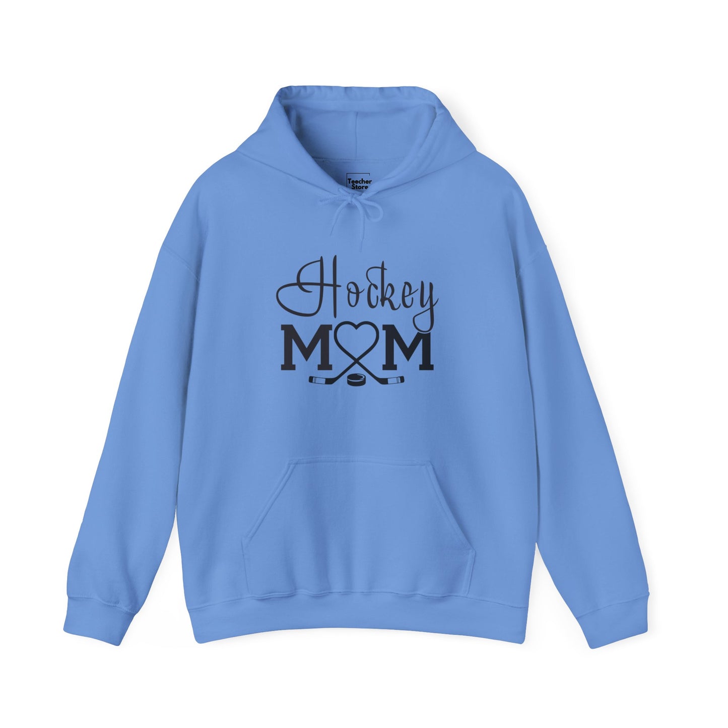 Heart Hockey Mom Hooded Sweatshirt