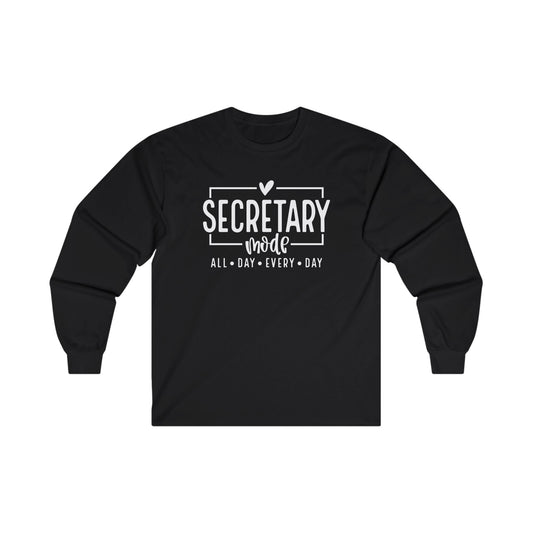 Secretary Mode Long Sleeve Shirt