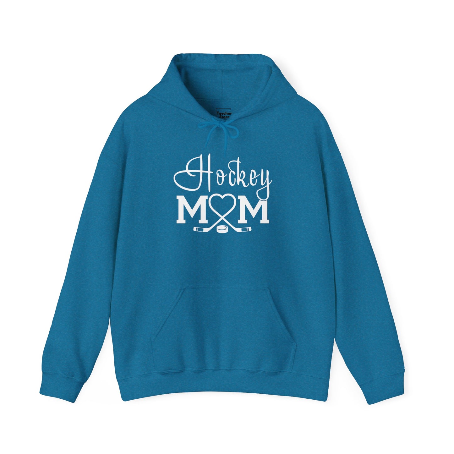 Heart Hockey Mom Hooded Sweatshirt