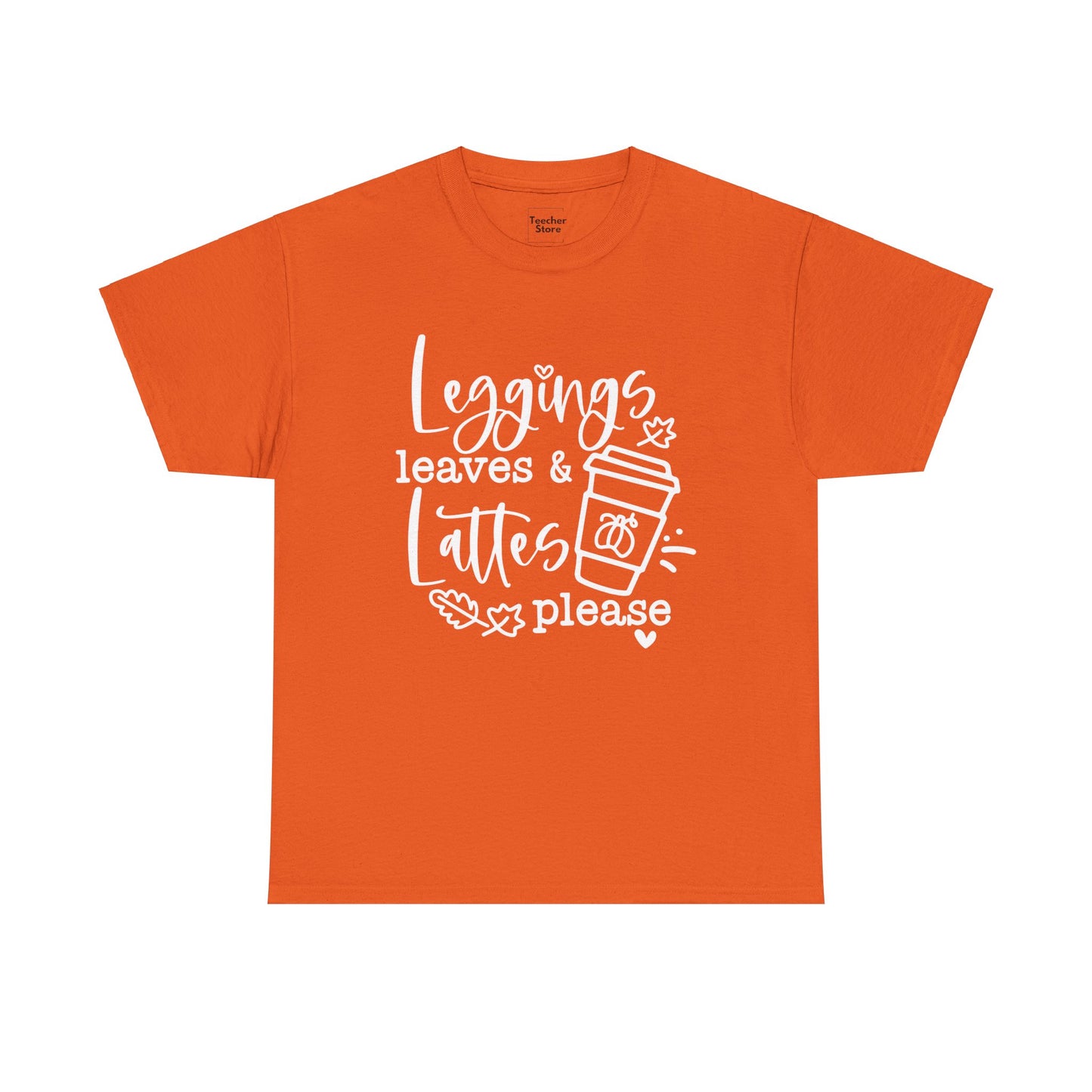 Leggings Leaves Lattes Tee-Shirt