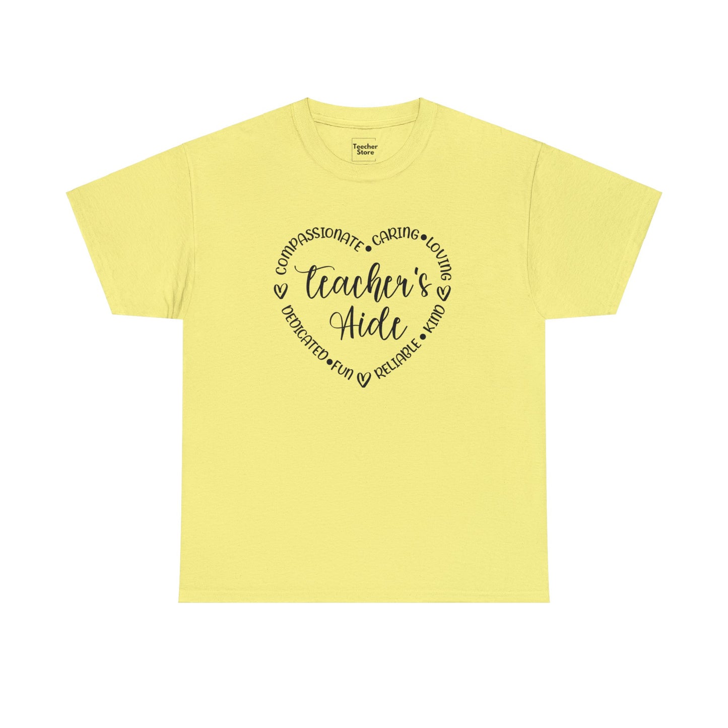 Word Heart Teacher Aide Tee-Shirt