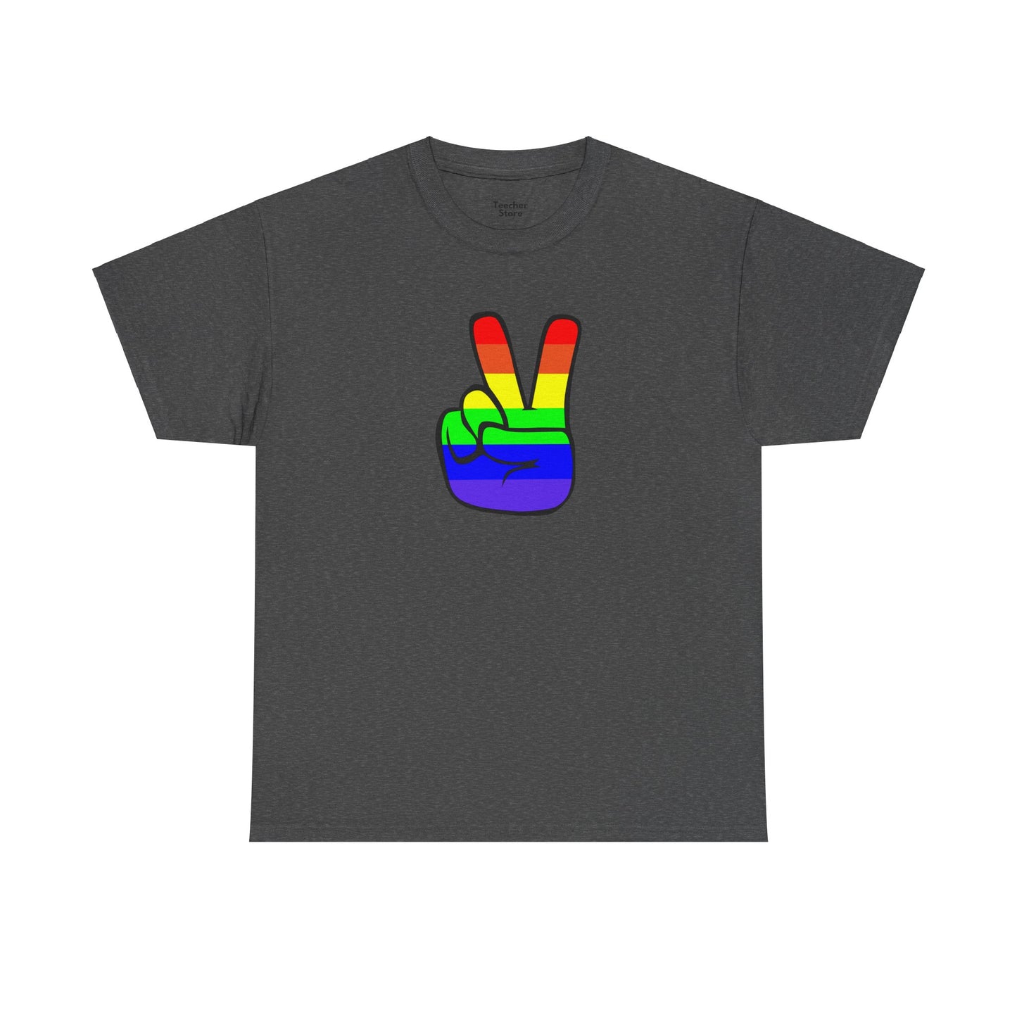 Rainbow Peace Sign Tee-Shirt