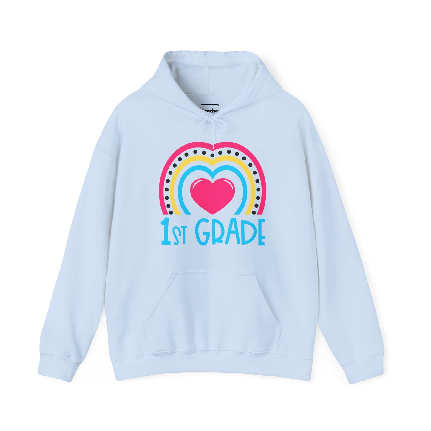 Heart 1st Grade Hooded Sweatshirt