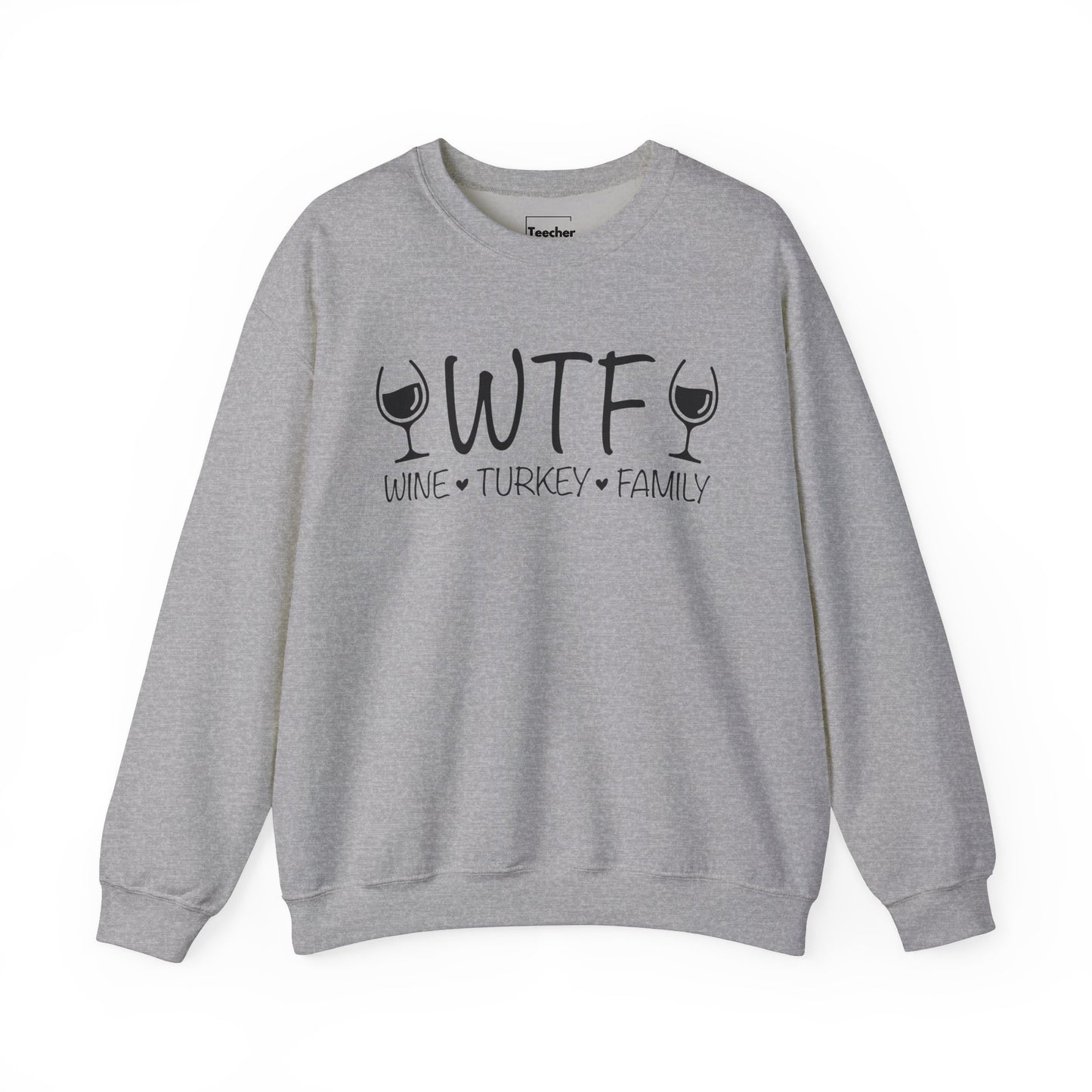 Wine Turkey Family Sweatshirt