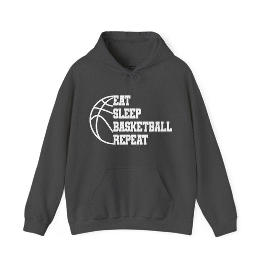 Eat Sleep Basketball Hooded Sweatshirt