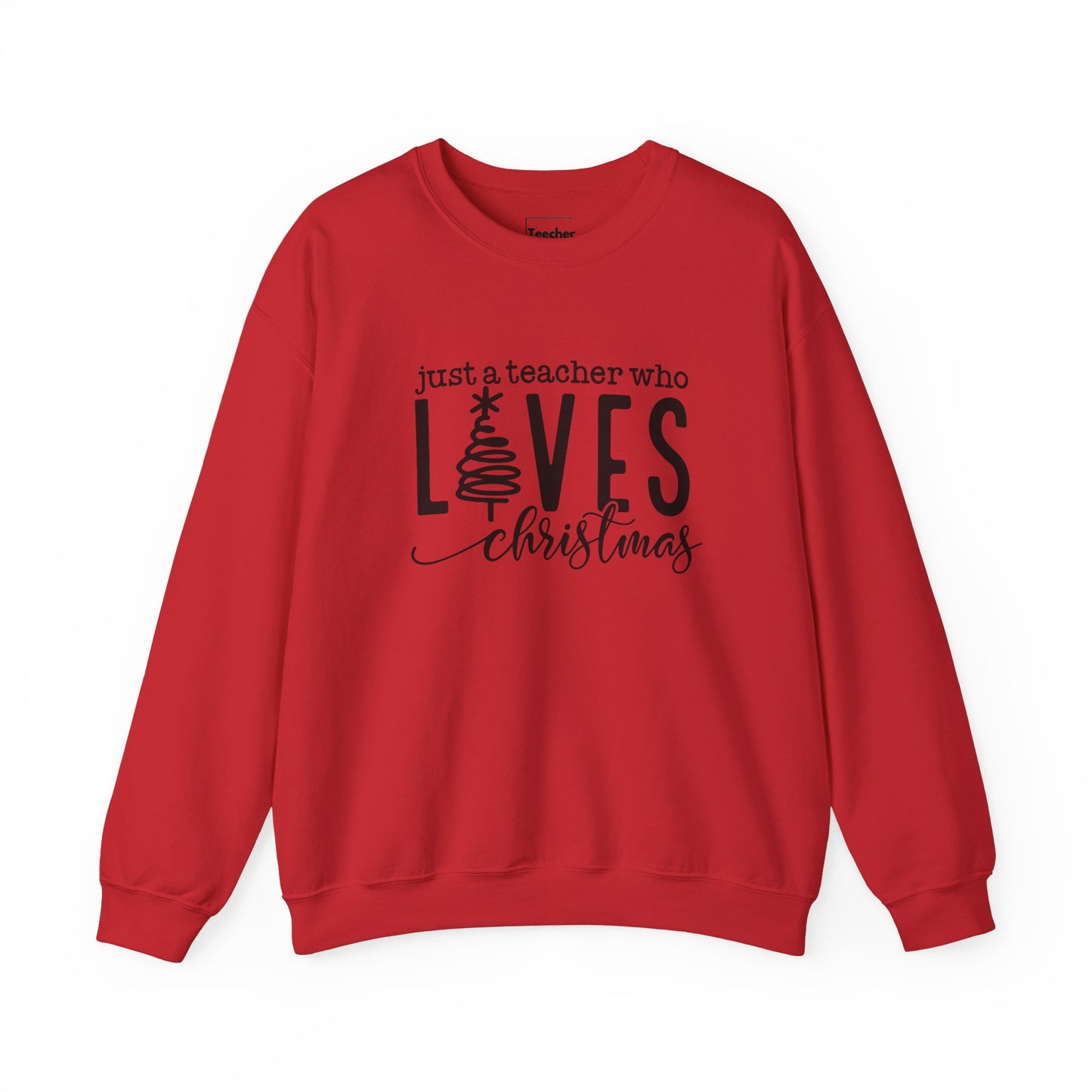 Teacher Loves Christmas Sweatshirt