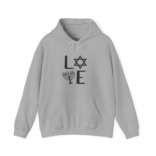 Love Hanukkah Hooded Sweatshirt