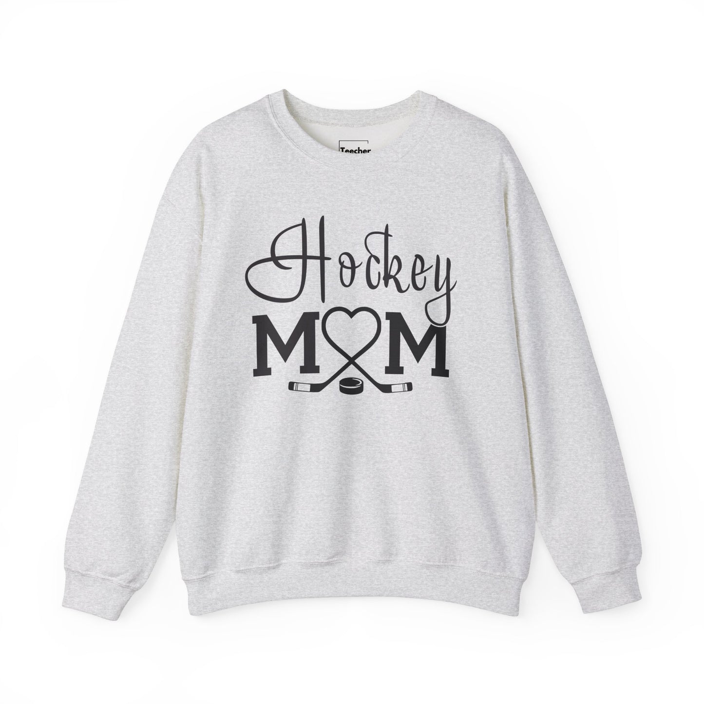 Heart Hockey Mom Crewneck Sweatshirt