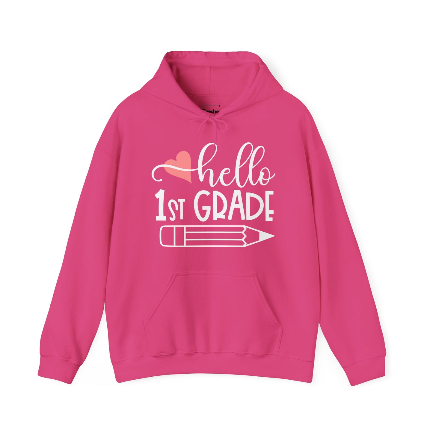 Hello 1st Grade Hooded Sweatshirt