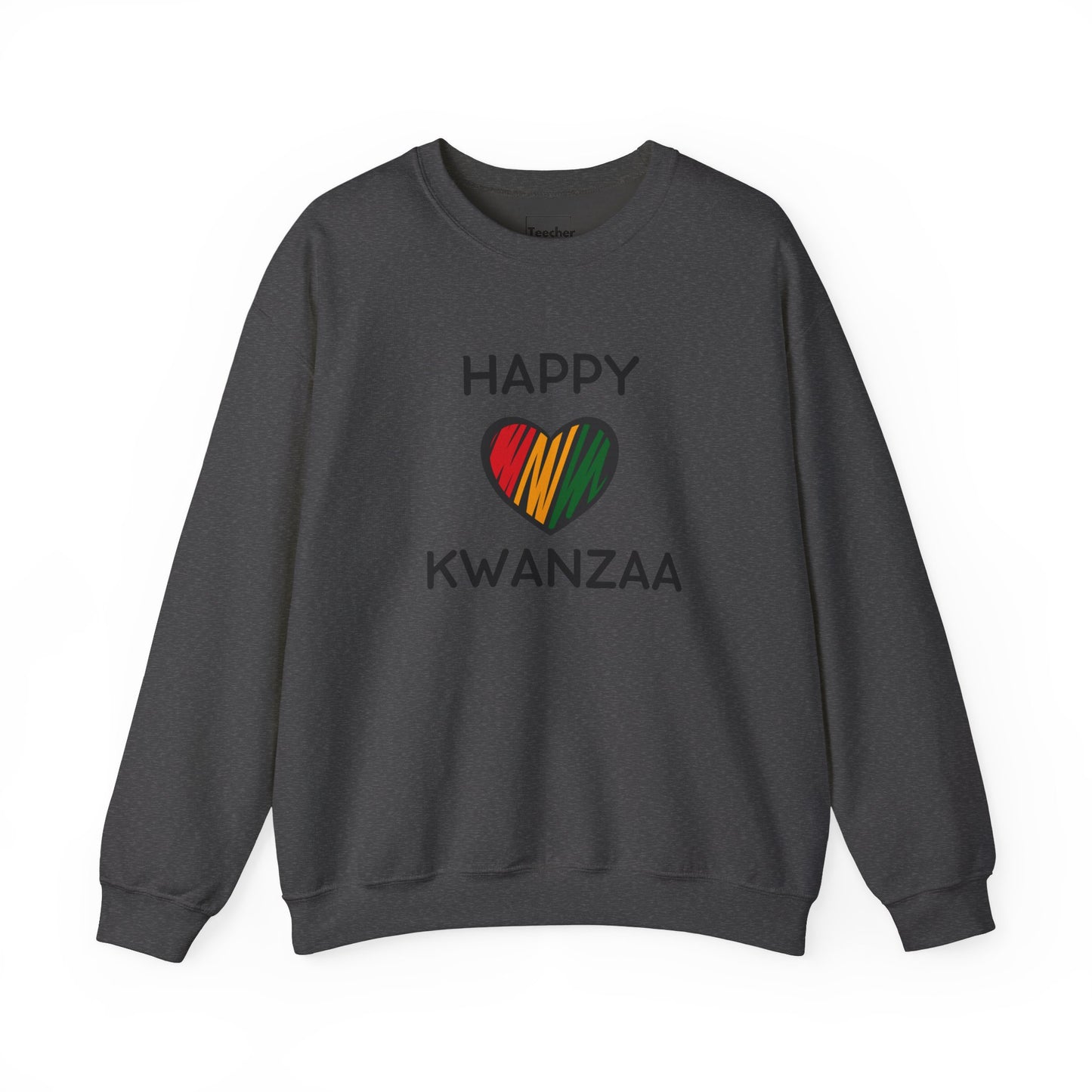 Happy Kwanzaa Heart Crewneck Sweatshirt