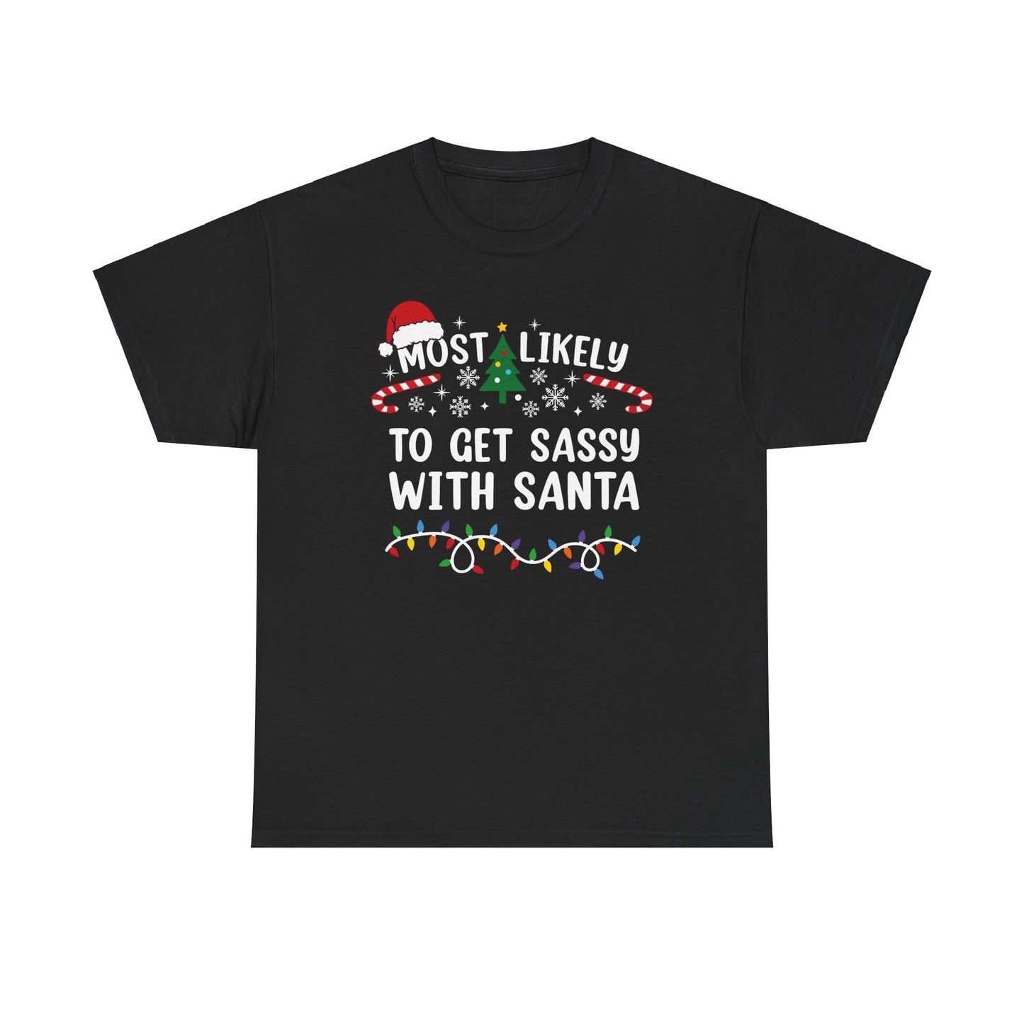 Sassy With Santa Tee-Shirt