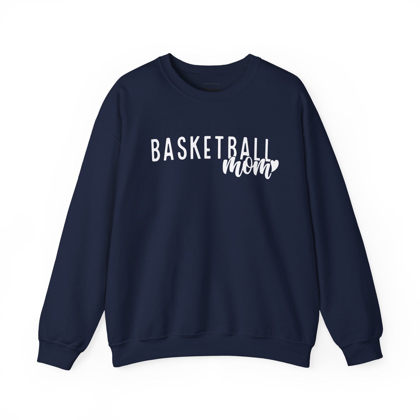 Basketball Mom Heart Crewneck Sweatshirt