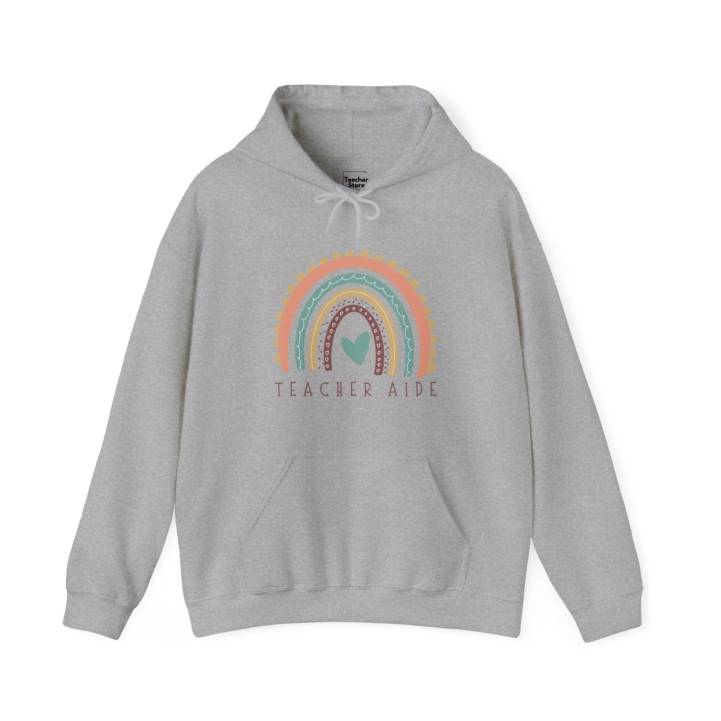 Rainbow Teacher Aide Hooded Sweatshirt