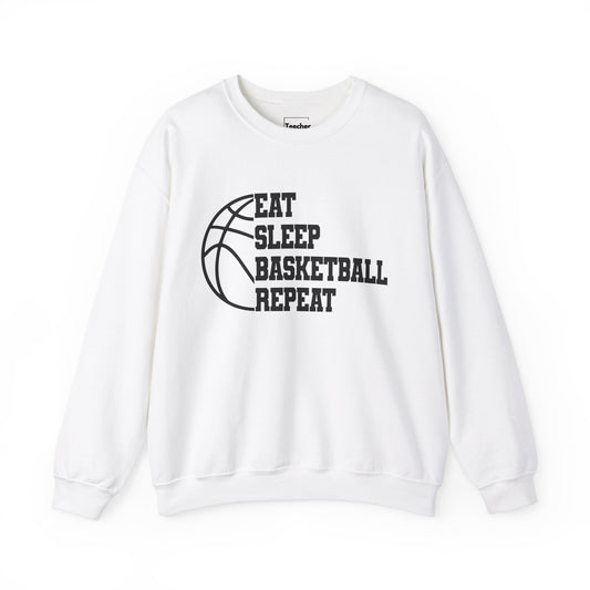 Eat Sleep Basketball Crewneck Sweatshirt