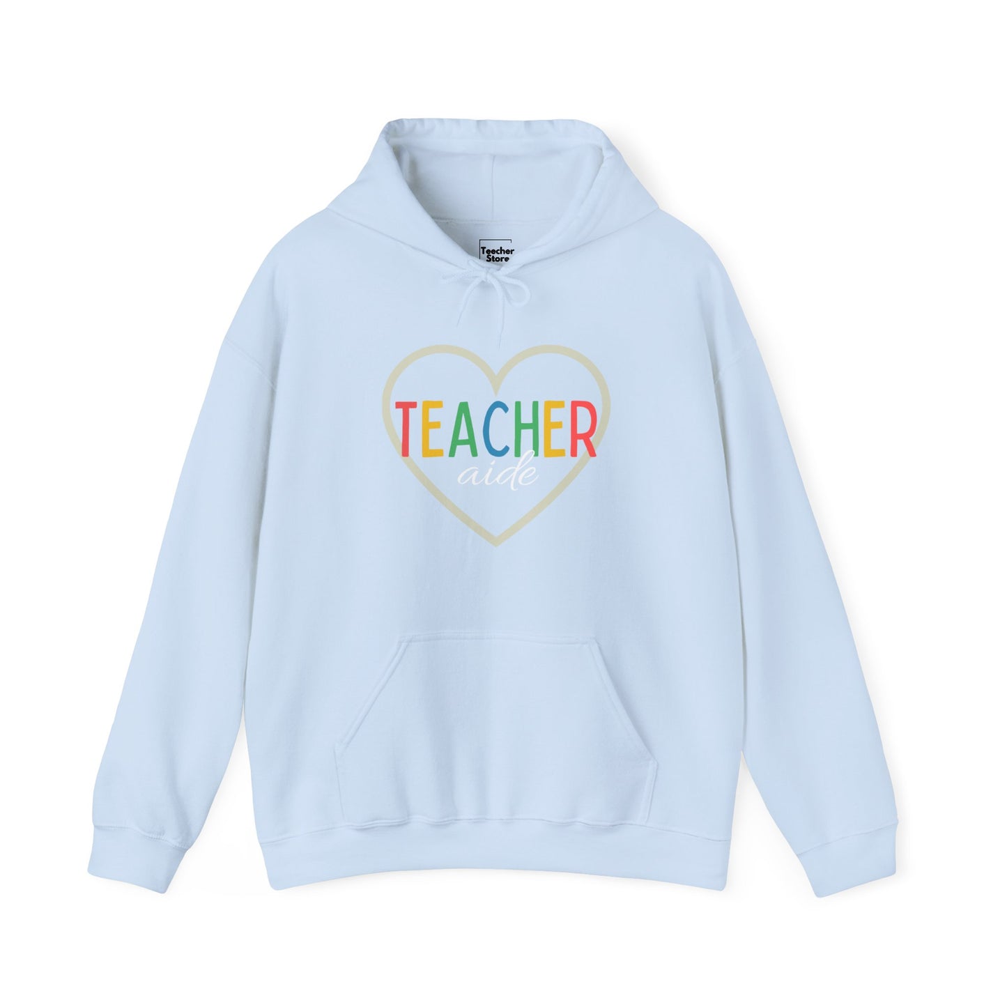 Heart Teacher Aide Hooded Sweatshirt