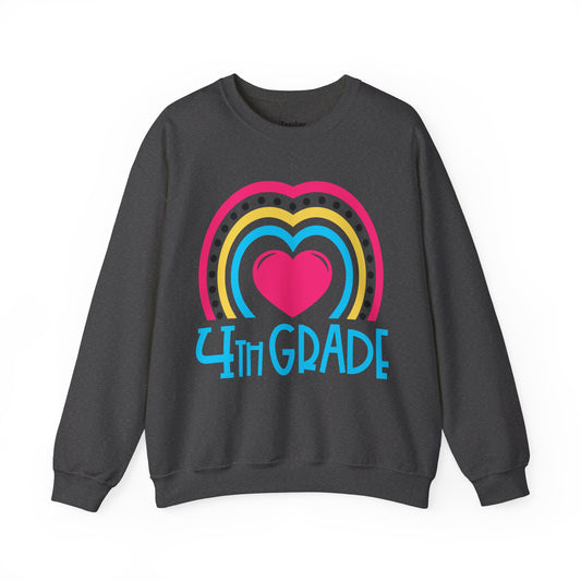 Heart 4th Grade Sweatshirt