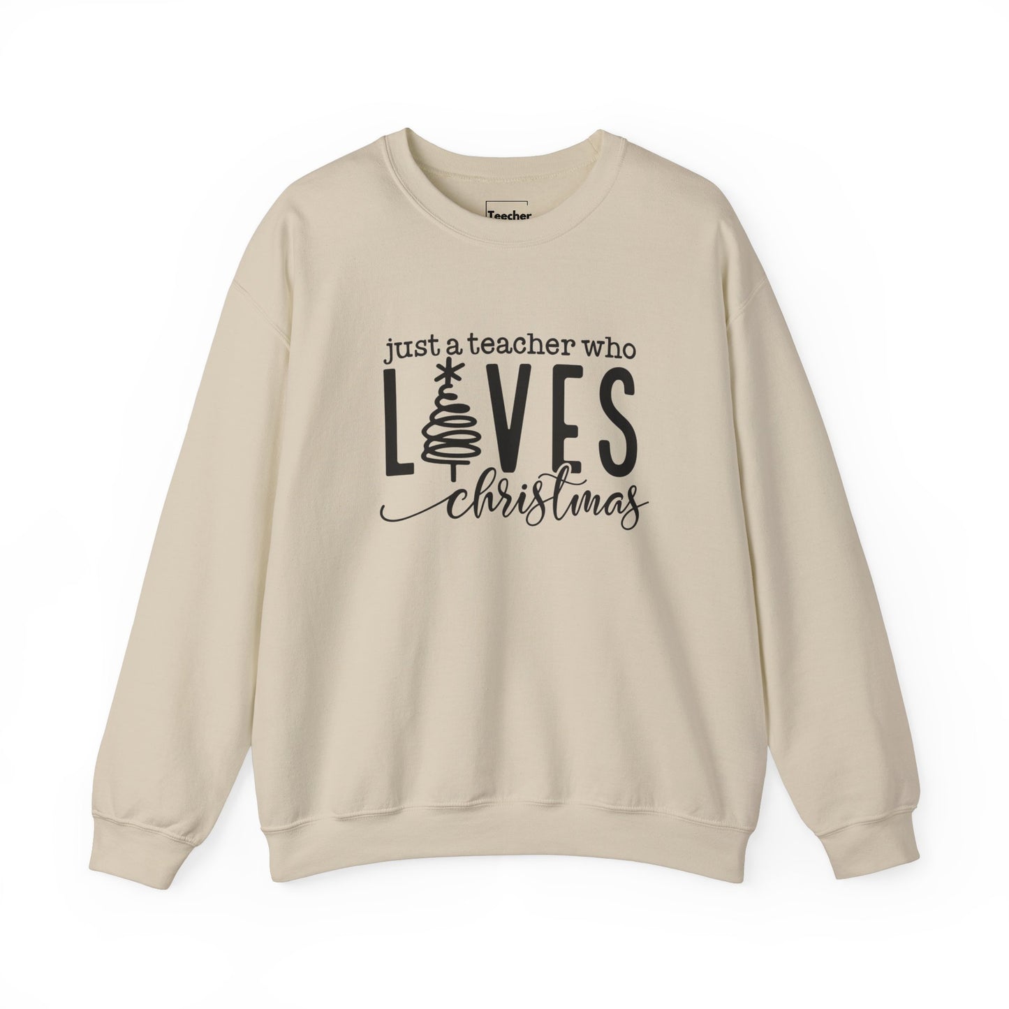 Teacher Loves Christmas Sweatshirt