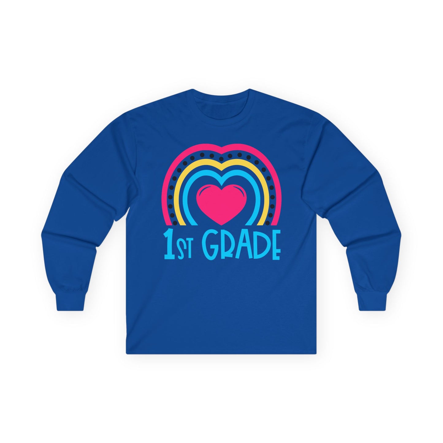 Heart 1st Grade Long Sleeve Shirt