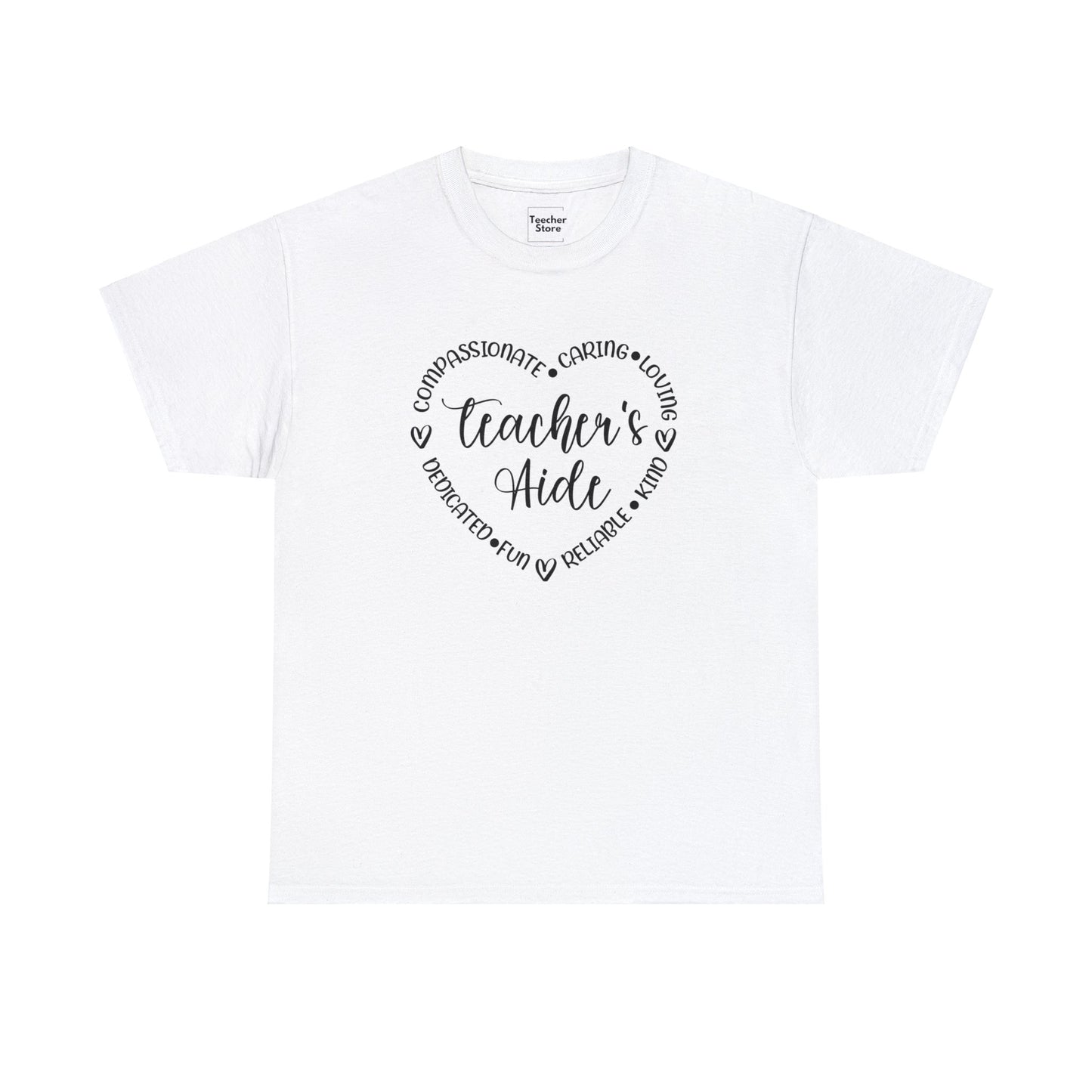 Word Heart Teacher Aide Tee-Shirt