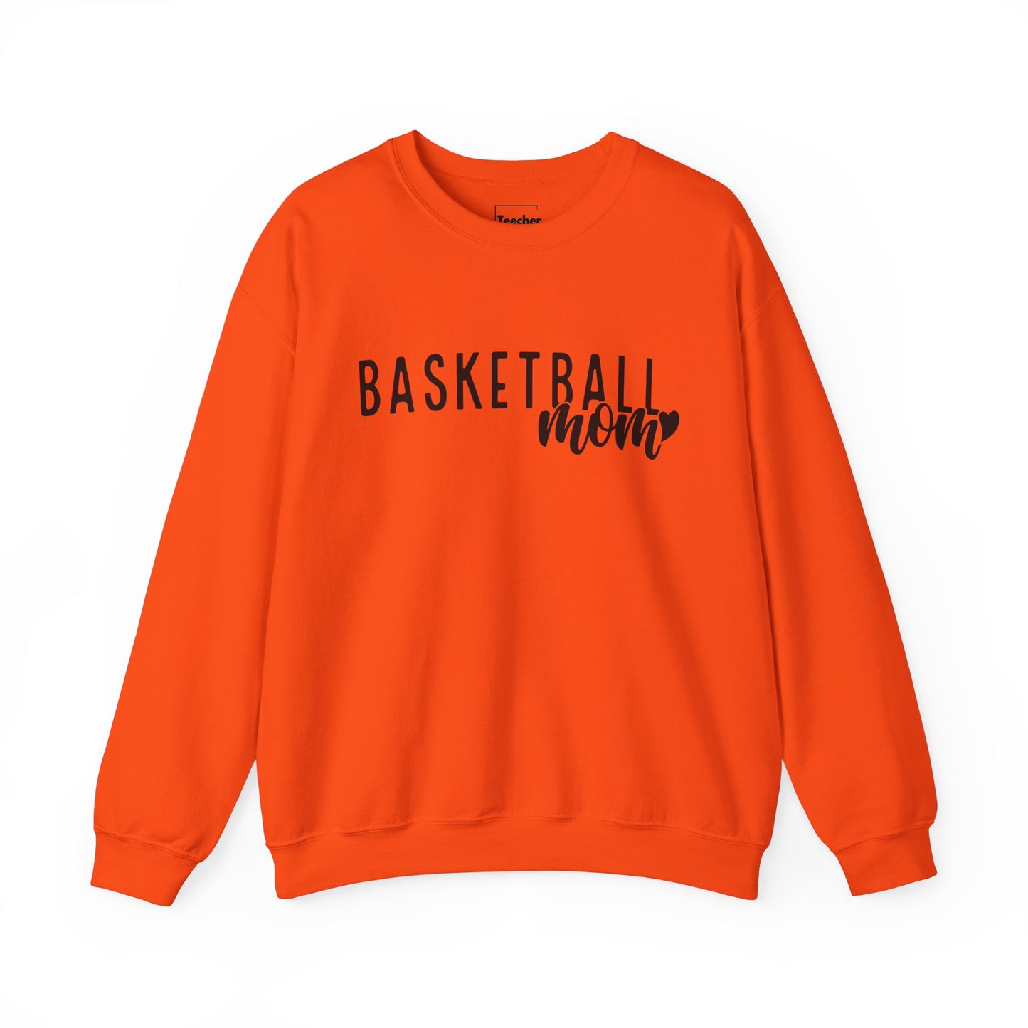 Basketball Mom Heart Crewneck Sweatshirt