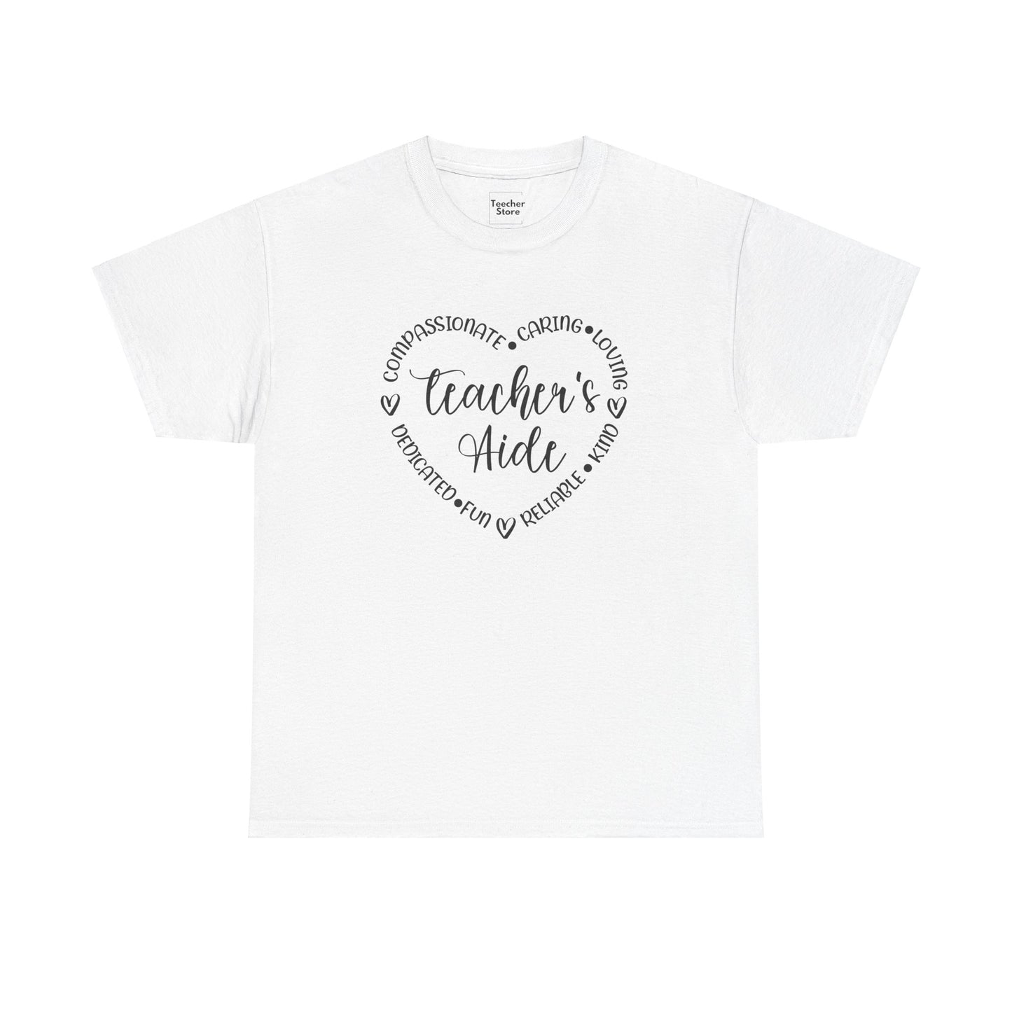 Word Heart Teacher Aide Tee-Shirt