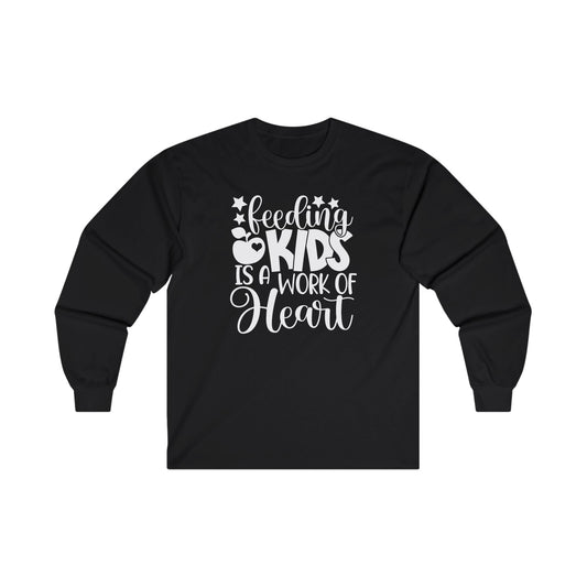 Feeding Kids Long Sleeve Shirt