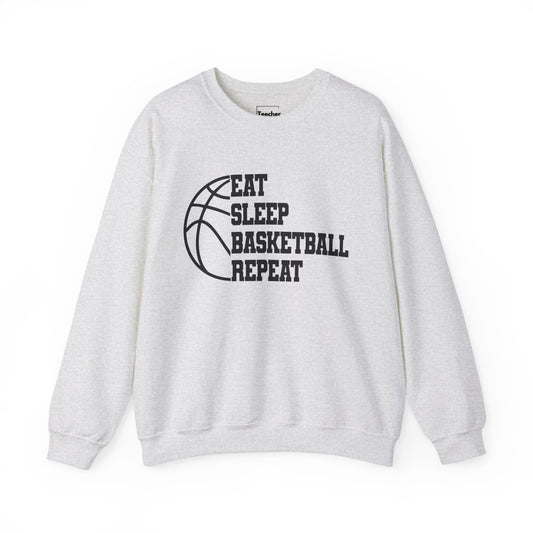 Eat Sleep Basketball Crewneck Sweatshirt