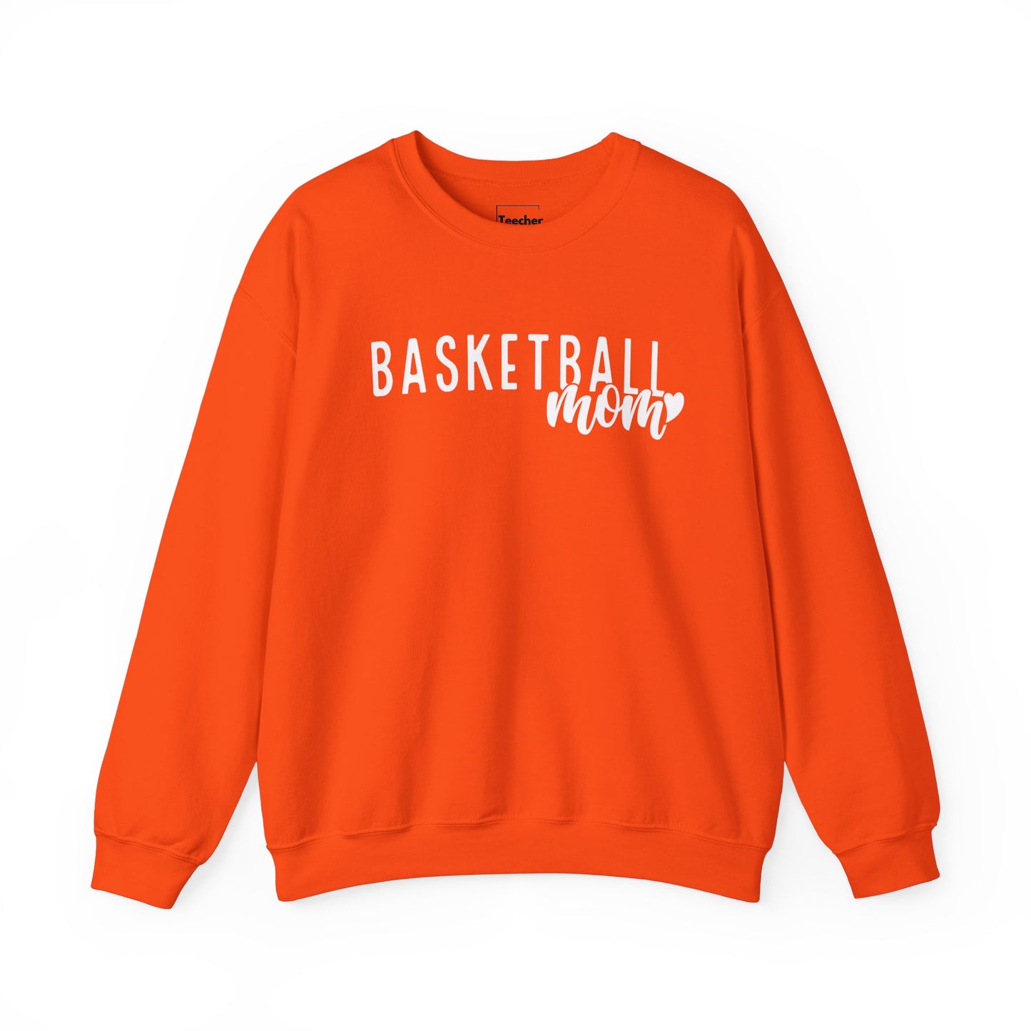 Basketball Mom Heart Crewneck Sweatshirt